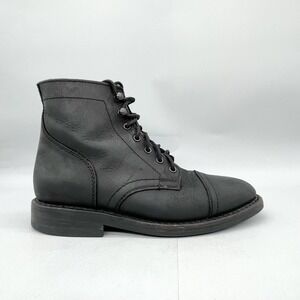 Thursday Boot Co Womens 6 Captain Cap Toe Combat Bootie Shoes Black Rugged‎